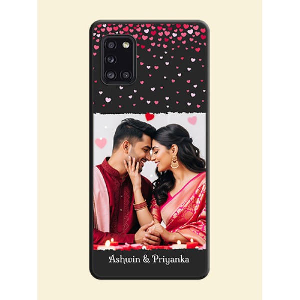 Fall in Love with Your Partner on Photo on Space Black Soft Matte Phone Cover - Galaxy A31 Fall in Love with Your Partner on Photo on Space Black Soft Matte Phone Cover - Galaxy A31