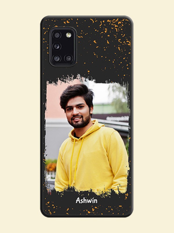 Spray Free Design on Photo on Space Black Soft Matte Phone Cover - Galaxy A31