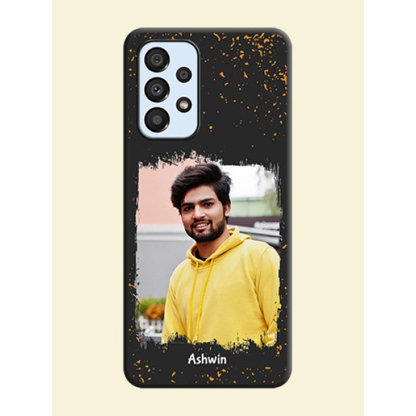 Spray Free Design on Photo on Space Black Soft Matte Phone Cover - Galaxy A33 5G Spray Free Design on Photo on Space Black Soft Matte Phone Cover - Galaxy A33 5G