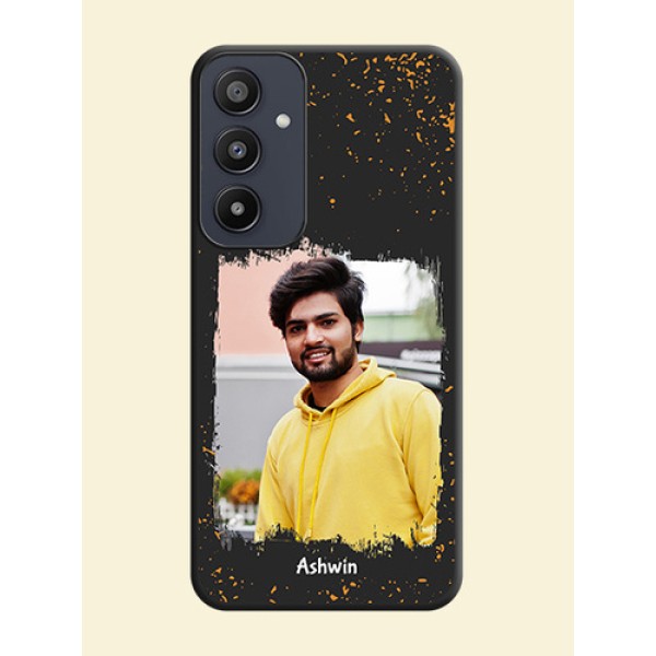 Spray Free Design - Photo on Space Black Soft Matte Phone Cover - Galaxy A35 5G Spray Free Design - Photo on Space Black Soft Matte Phone Cover - Galaxy A35 5G