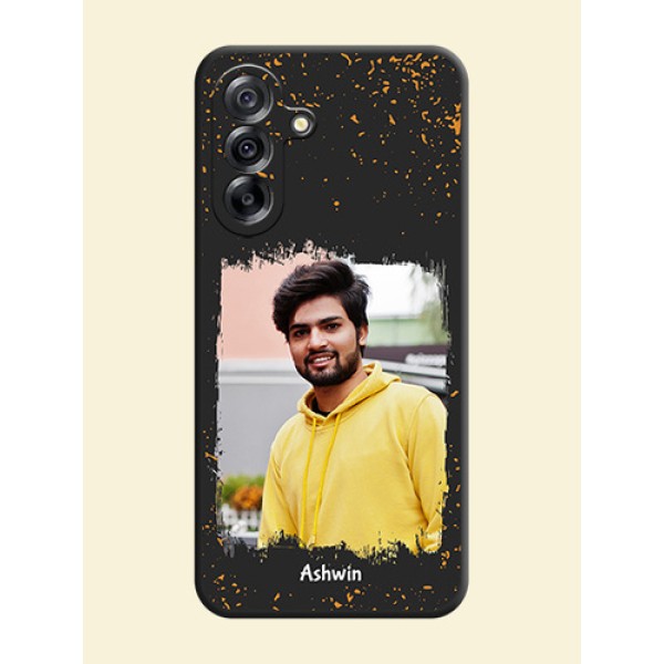Spray Free Design on Photo On Space Black Custom Soft Matte Mobile Back Cover - Samsung Galaxy A36 5G Spray Free Design on Photo On Space Black Custom Soft Matte Mobile Back Cover - Samsung Galaxy A36 5G