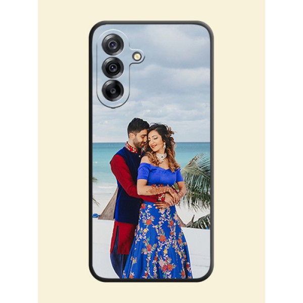 Full Single Pic Upload On Space Black Custom Soft Matte Mobile Back Cover - Samsung Galaxy A36 5G Full Single Pic Upload On Space Black Custom Soft Matte Mobile Back Cover - Samsung Galaxy A36 5G