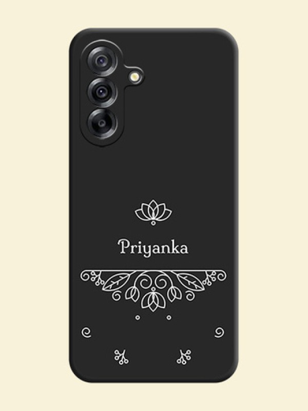 Lotus Garden Custom Text On Space Black Custom Soft Matte Mobile Back Cover - Samsung Galaxy A36 5G