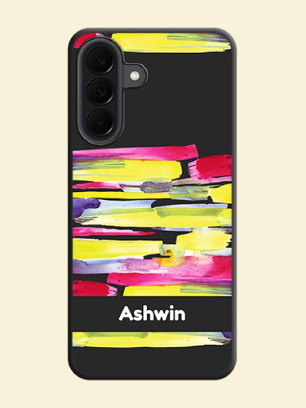 Brush Coloured On Space Black Custom Soft Matte Mobile Back Cover - Samsung Galaxy A37 5G