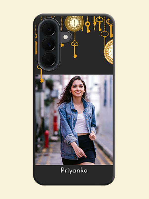 Decorative Design with Text On Space Black Custom Soft Matte Mobile Back Cover - Samsung Galaxy A37 5G