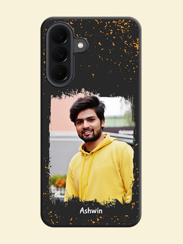 Spray Free Design on Photo On Space Black Custom Soft Matte Mobile Back Cover - Samsung Galaxy A37 5G