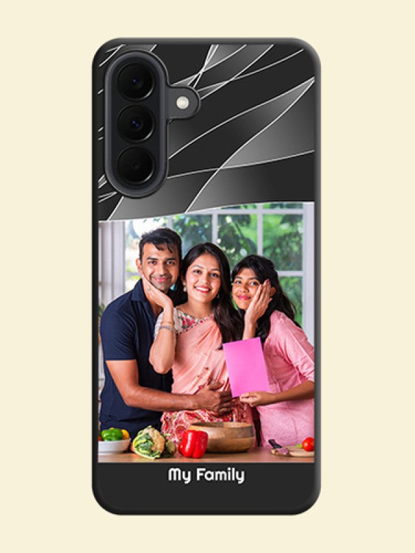 Mixed Wave Lines on Photo On Space Black Custom Soft Matte Mobile Back Cover - Samsung Galaxy A37 5G