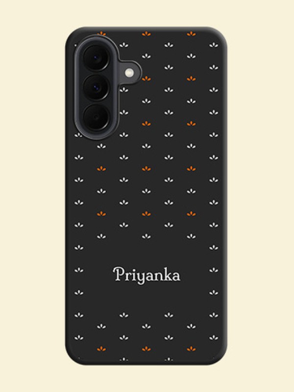 Simple Pattern With Custom Text On Space Black Custom Soft Matte Mobile Back Cover - Samsung Galaxy A37 5G