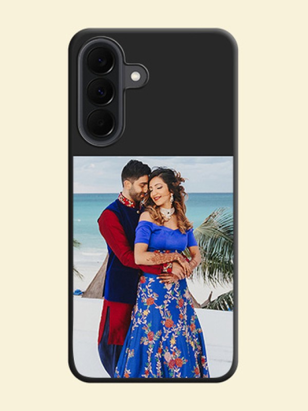 Image Upload With Space Black Color On Custom Soft Matte Mobile Back Cover - Samsung Galaxy A37 5G