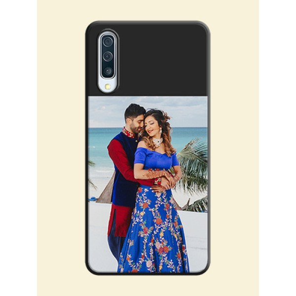 Image Upload With Space Black Color On Custom Soft Matte Mobile Back Cover - Samsung Galaxy A50 Image Upload With Space Black Color On Custom Soft Matte Mobile Back Cover - Samsung Galaxy A50
