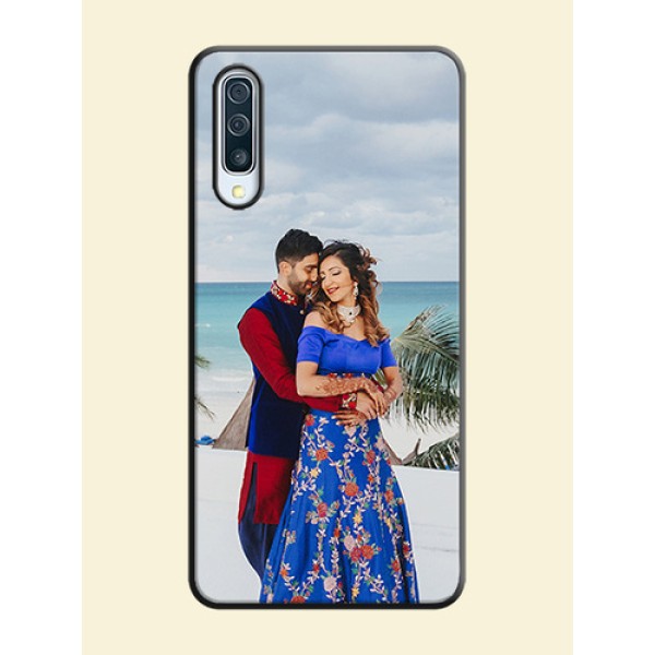 Full Single Pic Upload On Space Black Personalized Soft Matte Phone Covers -Samsung Galaxy A50S Full Single Pic Upload On Space Black Personalized Soft Matte Phone Covers -Samsung Galaxy A50S