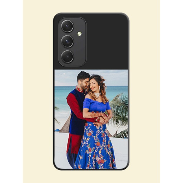 Image Upload With Space Black Color On Custom Soft Matte Mobile Back Cover - Samsung Galaxy A54 5G Image Upload With Space Black Color On Custom Soft Matte Mobile Back Cover - Samsung Galaxy A54 5G