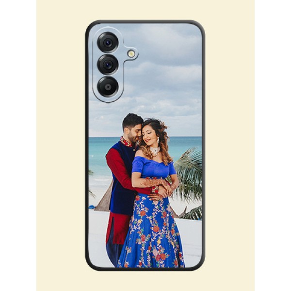 Full Single Pic Upload On Space Black Custom Soft Matte Mobile Back Cover - Samsung Galaxy A56 5G Full Single Pic Upload On Space Black Custom Soft Matte Mobile Back Cover - Samsung Galaxy A56 5G