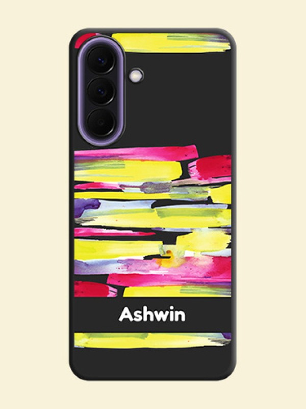 Brush Coloured On Space Black Custom Soft Matte Mobile Back Cover - Samsung Galaxy A57 5G