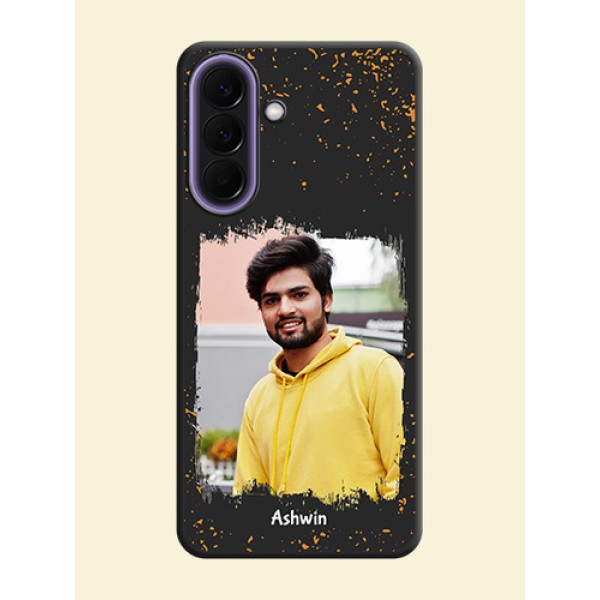 Spray Free Design on Photo On Space Black Custom Soft Matte Mobile Back Cover - Samsung Galaxy A57 5G Spray Free Design on Photo On Space Black Custom Soft Matte Mobile Back Cover - Samsung Galaxy A57 5G