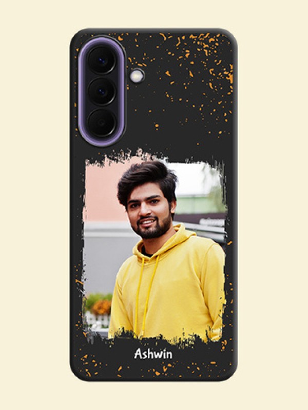 Spray Free Design on Photo On Space Black Custom Soft Matte Mobile Back Cover - Samsung Galaxy A57 5G