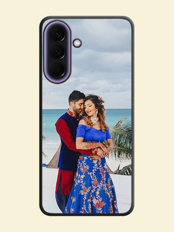 Full Single Pic Upload On Space Black Custom Soft Matte Mobile Back Cover - Samsung Galaxy A57 5G