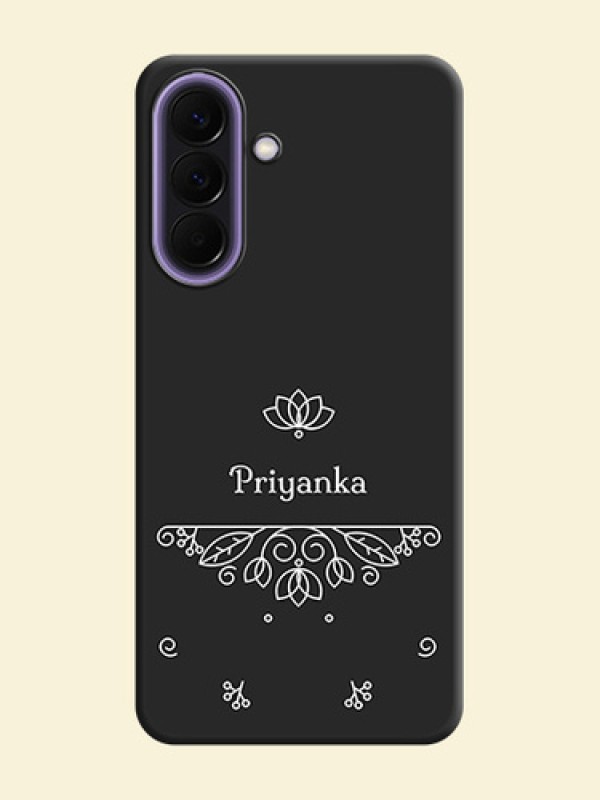 Lotus Garden Custom Text On Space Black Custom Soft Matte Mobile Back Cover - Samsung Galaxy A57 5G