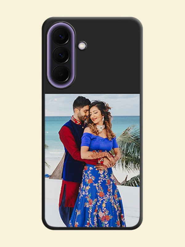 Image Upload With Space Black Color On Custom Soft Matte Mobile Back Cover - Samsung Galaxy A57 5G