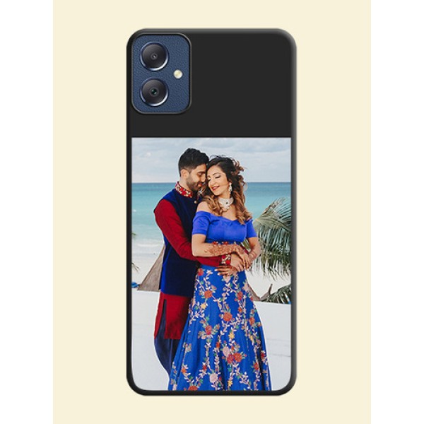 Image Upload With Space Black Color On Custom Soft Matte Mobile Back Cover - Samsung Galaxy F05 Image Upload With Space Black Color On Custom Soft Matte Mobile Back Cover - Samsung Galaxy F05
