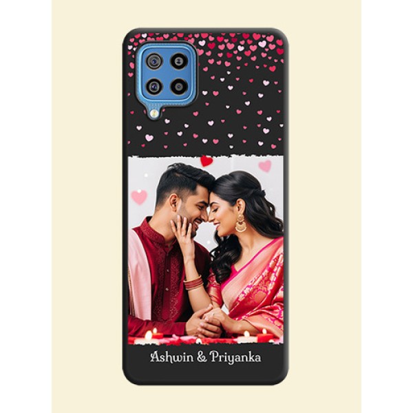 Fall in Love with Your Partner on Photo on Space Black Soft Matte Phone Cover - Galaxy F22 Fall in Love with Your Partner on Photo on Space Black Soft Matte Phone Cover - Galaxy F22