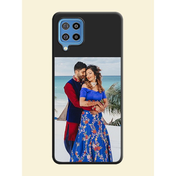 Image Upload With Space Black Color On Custom Soft Matte Mobile Back Cover - Samsung Galaxy F22 Image Upload With Space Black Color On Custom Soft Matte Mobile Back Cover - Samsung Galaxy F22