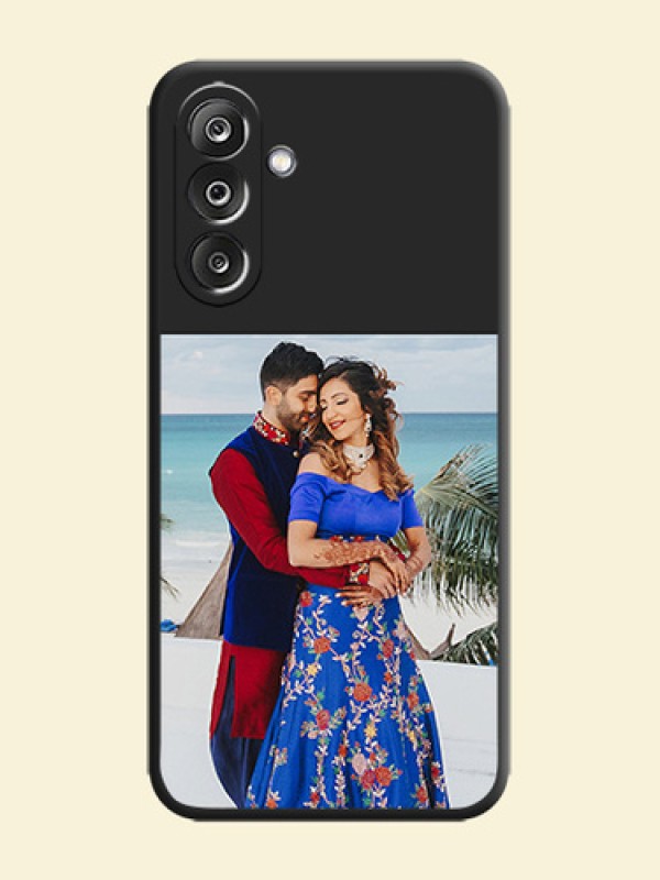 Image Upload With Space Black Color On Custom Soft Matte Mobile Back Cover - Samsung Galaxy F36 5G
