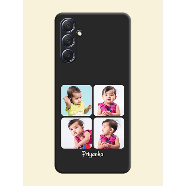 Floral Art with 6 Image Holder - Photo on Space Black Soft Matte Mobile Case - Galaxy F54 5G Floral Art with 6 Image Holder - Photo on Space Black Soft Matte Mobile Case - Galaxy F54 5G