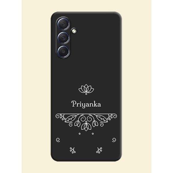 Lotus Garden Custom Text On Space Black Personalized Soft Matte Phone Covers - Galaxy F54 5G Lotus Garden Custom Text On Space Black Personalized Soft Matte Phone Covers - Galaxy F54 5G