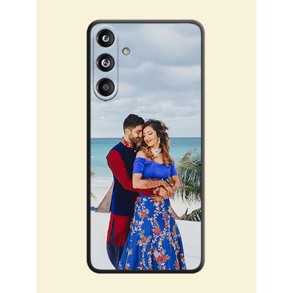Full Single Pic Upload On Space Black Custom Soft Matte Mobile Back Cover - Galaxy F55 5G Full Single Pic Upload On Space Black Custom Soft Matte Mobile Back Cover - Galaxy F55 5G