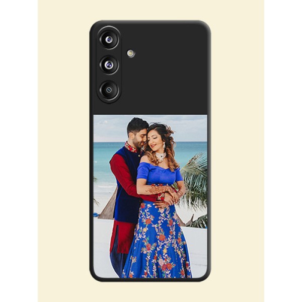 Image Upload With Space Black Color On Custom Soft Matte Mobile Back Cover - Samsung Galaxy F55 5G Image Upload With Space Black Color On Custom Soft Matte Mobile Back Cover - Samsung Galaxy F55 5G