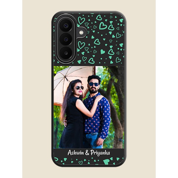 Sea Green Indefinite Love Pattern on Photo On Space Black Custom Soft Matte Mobile Back Cover - Samsung Galaxy F70 Pro 5G Sea Green Indefinite Love Pattern on Photo On Space Black Custom Soft Matte Mobile Back Cover - Samsung Galaxy F70 Pro 5G