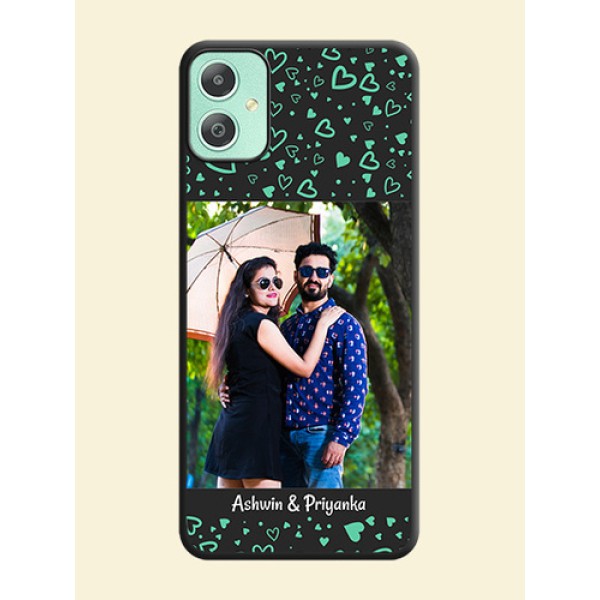 Sea Green Indefinite Love Pattern on Photo On Space Black Custom Soft Matte Mobile Back Cover - Galaxy M05 Sea Green Indefinite Love Pattern on Photo On Space Black Custom Soft Matte Mobile Back Cover - Galaxy M05
