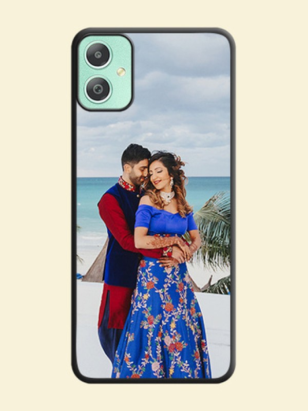 Full Single Pic Upload On Space Black Custom Soft Matte Mobile Back Cover - Galaxy M05