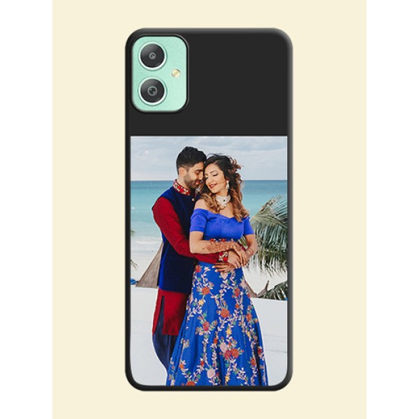 Image Upload With Space Black Color On Custom Soft Matte Mobile Back Cover - Samsung Galaxy M05 Image Upload With Space Black Color On Custom Soft Matte Mobile Back Cover - Samsung Galaxy M05