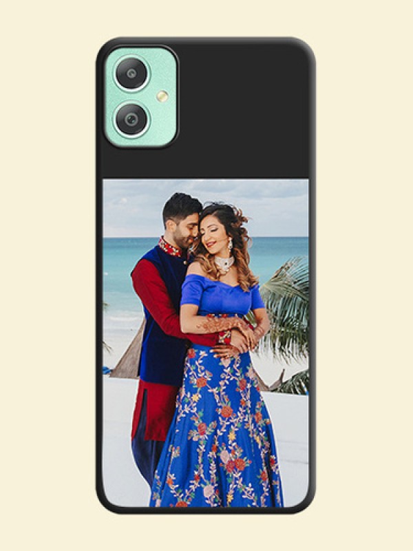 Image Upload With Space Black Color On Custom Soft Matte Mobile Back Cover - Samsung Galaxy M05