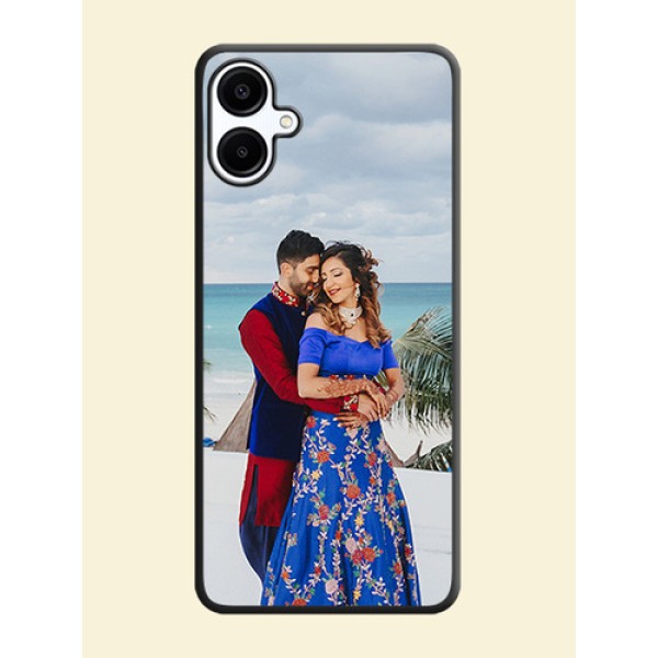 Full Single Pic Upload On Space Black Custom Soft Matte Mobile Back Cover - Galaxy M06 Full Single Pic Upload On Space Black Custom Soft Matte Mobile Back Cover - Galaxy M06