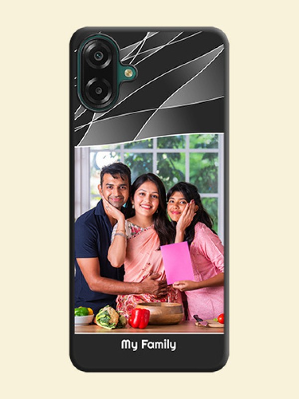 Mixed Wave Lines on Photo On Space Black Custom Soft Matte Mobile Back Cover - Samsung Galaxy M07
