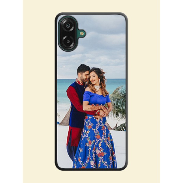 Full Single Pic Upload On Space Black Custom Soft Matte Mobile Back Cover - Samsung Galaxy M07 Full Single Pic Upload On Space Black Custom Soft Matte Mobile Back Cover - Samsung Galaxy M07