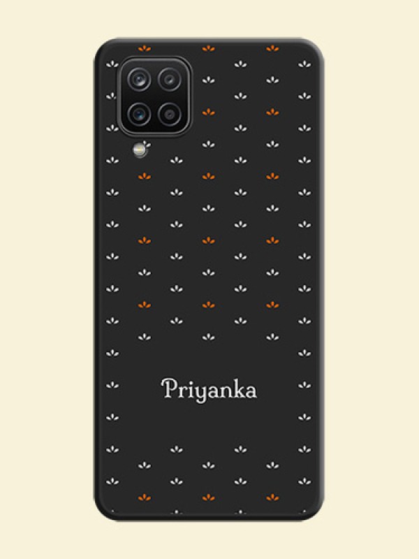 Simple Pattern With Custom Text On Space Black Personalized Soft Matte Phone Covers -Samsung Galaxy M12