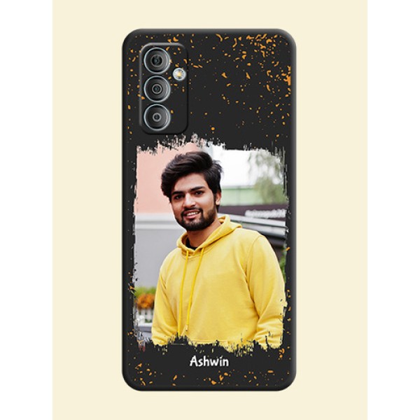 Spray Free Design on Photo on Space Black Soft Matte Phone Cover - Samsung Galaxy M13 4G Spray Free Design on Photo on Space Black Soft Matte Phone Cover - Samsung Galaxy M13 4G