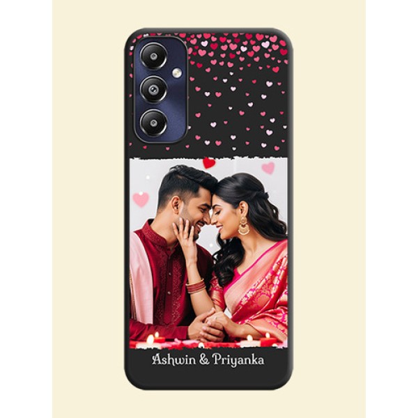 Fall in Love with Your Partner - Photo on Space Black Soft Matte Phone Cover - Galaxy M14 4G Fall in Love with Your Partner - Photo on Space Black Soft Matte Phone Cover - Galaxy M14 4G