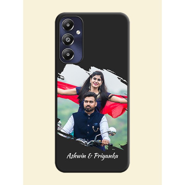 Grunge Brush Strokes - Photo on Space Black Soft Matte Back Cover - Galaxy M14 4G Grunge Brush Strokes - Photo on Space Black Soft Matte Back Cover - Galaxy M14 4G