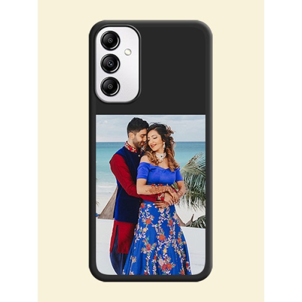 Image Upload With Space Black Color On Custom Soft Matte Mobile Back Cover - Samsung Galaxy M14 5G Image Upload With Space Black Color On Custom Soft Matte Mobile Back Cover - Samsung Galaxy M14 5G