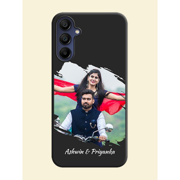 Grunge Brush Strokes - Photo on Space Black Soft Matte Back Cover - Galaxy M15 5G Grunge Brush Strokes - Photo on Space Black Soft Matte Back Cover - Galaxy M15 5G