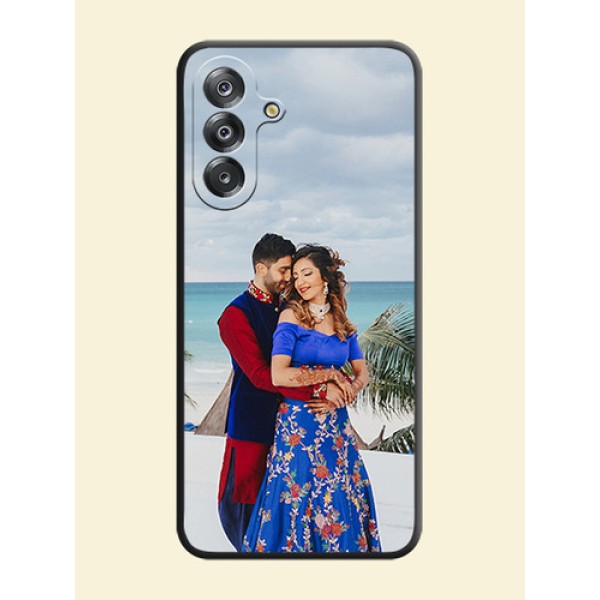 Full Single Pic Upload On Space Black Custom Soft Matte Mobile Back Cover - Samsung Galaxy M17 5G Full Single Pic Upload On Space Black Custom Soft Matte Mobile Back Cover - Samsung Galaxy M17 5G