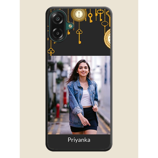 Decorative Design with Text On Space Black Custom Soft Matte Mobile Back Cover - Samsung Galaxy M17e