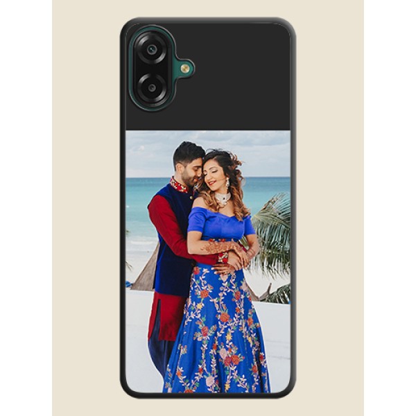 Image Upload With Space Black Color On Custom Soft Matte Mobile Back Cover - Samsung Galaxy M17e Image Upload With Space Black Color On Custom Soft Matte Mobile Back Cover - Samsung Galaxy M17e
