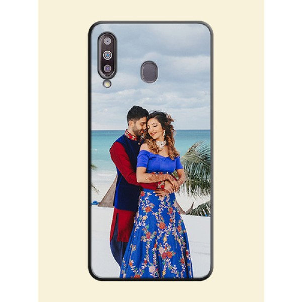 Full Single Pic Upload On Space Black Personalized Soft Matte Phone Covers -Samsung Galaxy M30 Full Single Pic Upload On Space Black Personalized Soft Matte Phone Covers -Samsung Galaxy M30