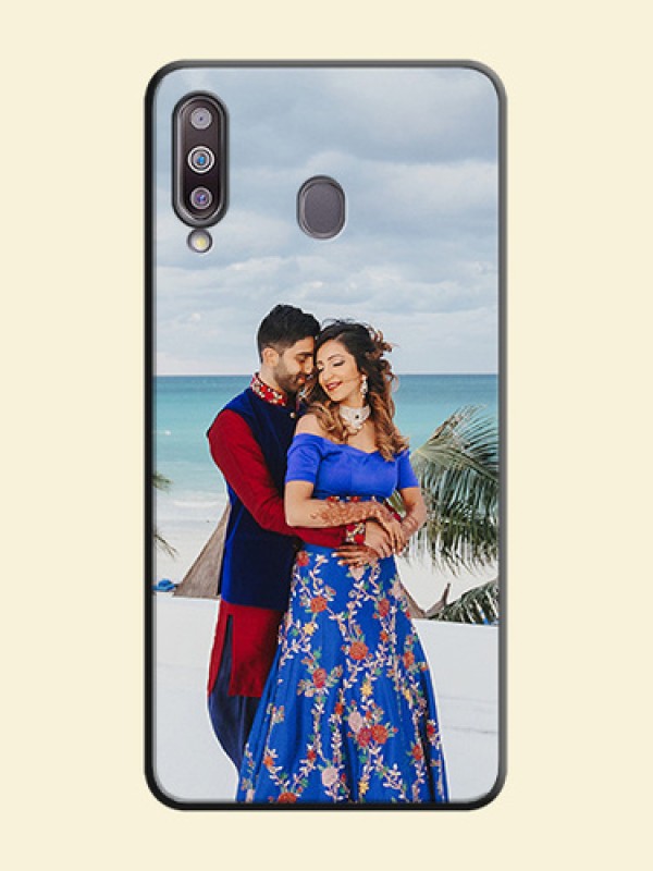 Full Single Pic Upload On Space Black Personalized Soft Matte Phone Covers -Samsung Galaxy M30